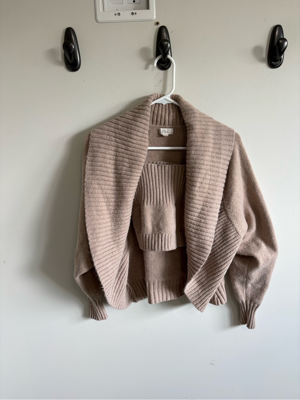 Cozy Open-Front Shawl Collar Sweater Cardigan and Tank set